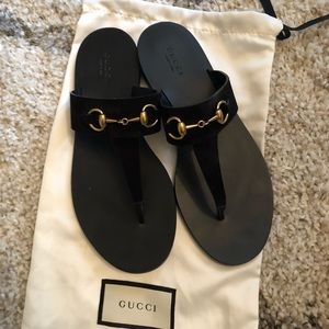 Black Gucci Sandal